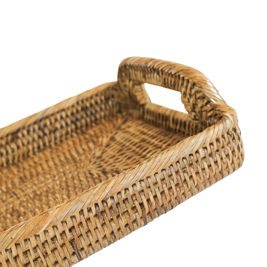 Bandeja em Rattan Sunrise Natural Home 30 x 20 cm