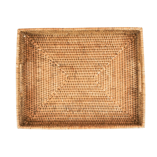 Bandeja em Rattan Sunset Natural Home 39 x 31 cm