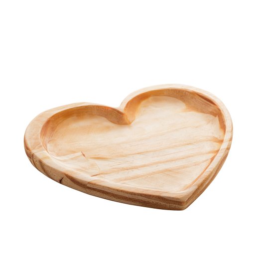 Bandeja Madeira Pinus Coração Woodart 22cm