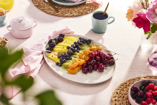 Bandeja Oval para Servir Jardin Le Creuset Meringue 36 cm