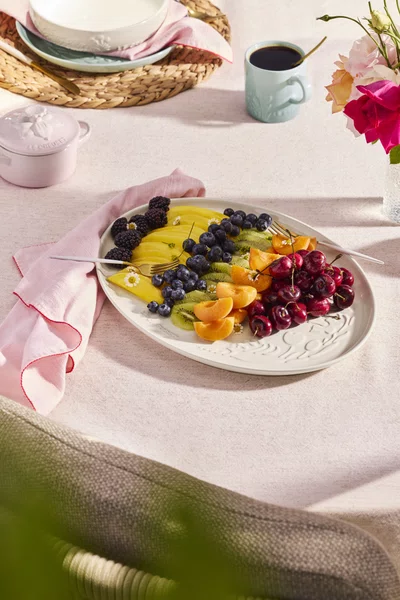 Bandeja Oval para Servir Jardin Le Creuset Meringue 36 cm