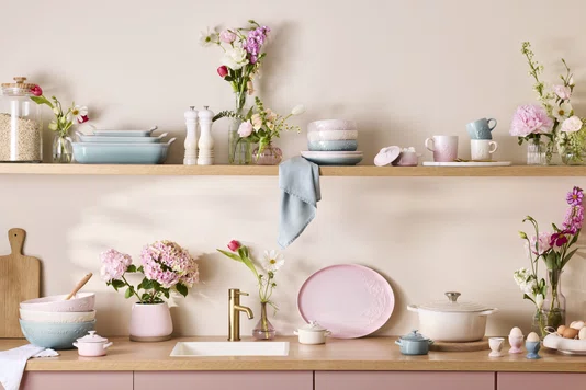 Bandeja Oval para Servir Jardin Le Creuset Shell Pink 36 cm