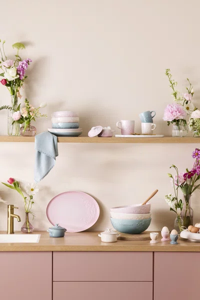 Bandeja Oval para Servir Jardin Le Creuset Shell Pink 36 cm