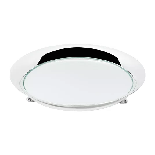 Bandeja Redonda Com Espelho Femme St. James 24,5 cm