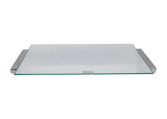 Bandeja Retangular Espelhada Pequena em Aço Inox Shefield Plate