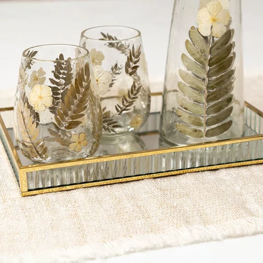 Bandeja Retangular Glass Grande Copa & Cia 39,5 x 26,5 cm