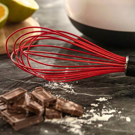 Batedor De Silicone Fouet Whish OXO Preto e Vermelho