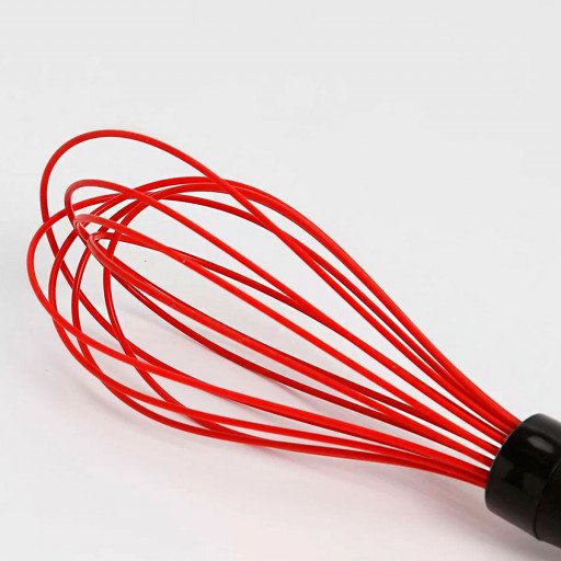 Batedor De Silicone Fouet Whish OXO Preto e Vermelho
