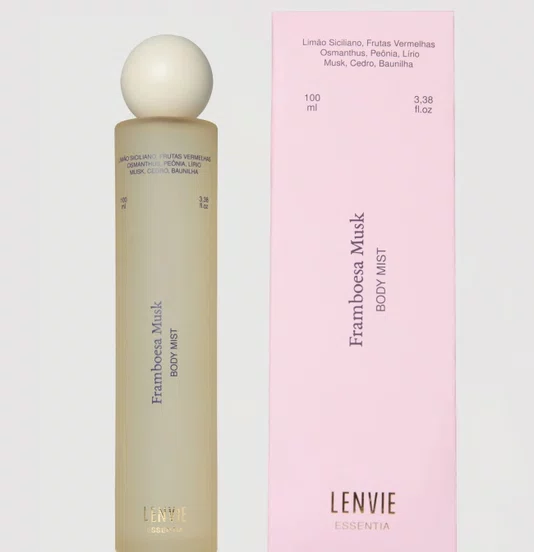 Body Splash Essentia Lenvie Framboesa Musk 100 ml