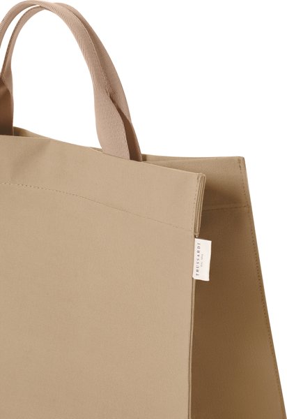 Bolsa de Praia com Bolso Interno Trussardi Bege 41cm x 35cm