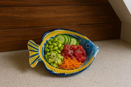 Bowl Melamina Peixe 21 cm