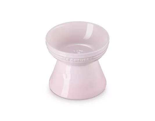 Bowl para Pet com Suporte Le Creuset Shell Pink 380ml