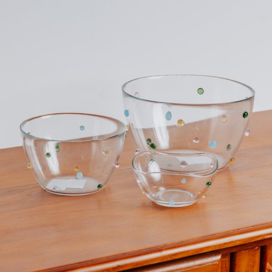Bowl Pequeno em Vidro Gemas Coloridas 300 ml
