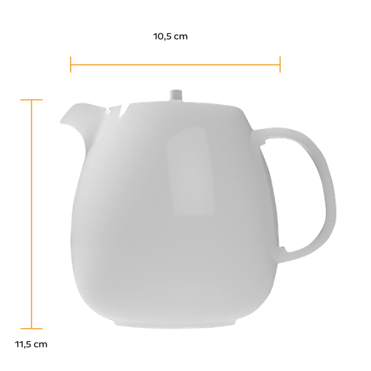 Bule de Porcelana Bold Germer Branco 350ml