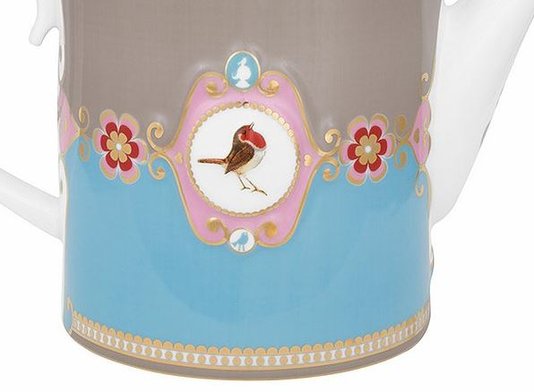 Bule Medallion Love Birds Pip Studio Azul Stripes 1,3 Litros
