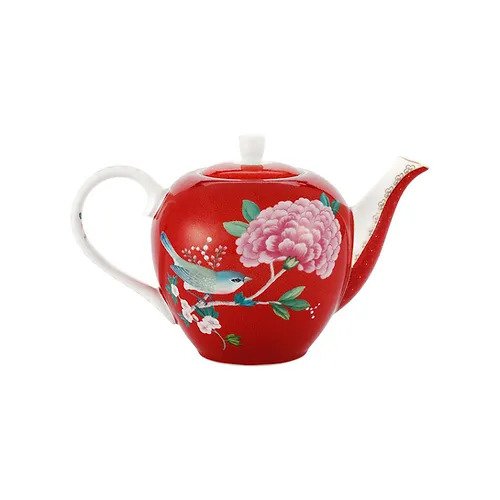 Bule Pequeno Blushing Birds Pip Studio Vermelho 750 ml