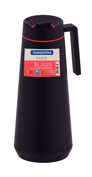 Bule Térmico Extata Tramontina Preto 1 L