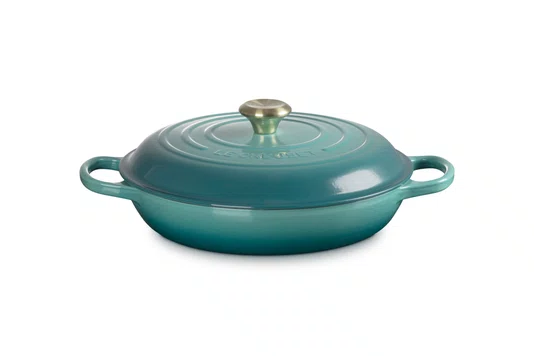 Caçarola Buffet Signature Le Creuset Bleu Riviera 30 cm
