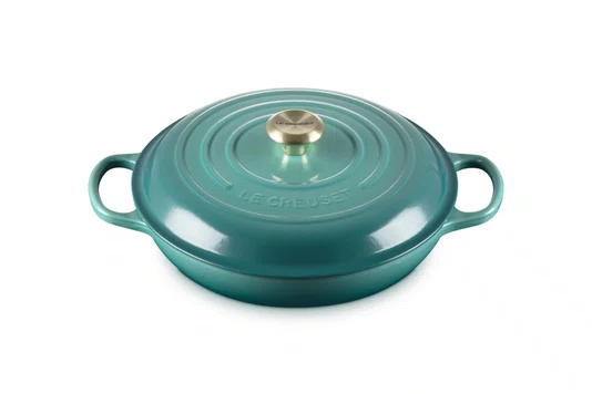 Caçarola Buffet Signature Le Creuset Bleu Riviera 30 cm