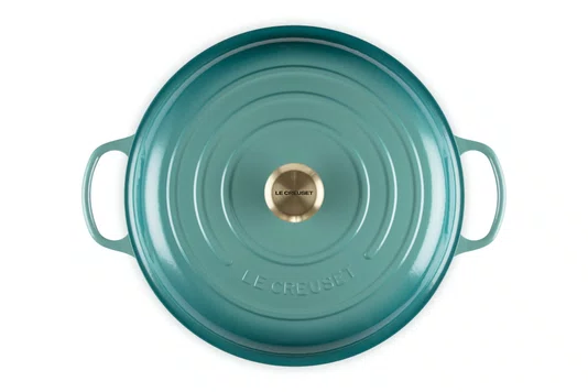 Caçarola Buffet Signature Le Creuset Bleu Riviera 30 cm