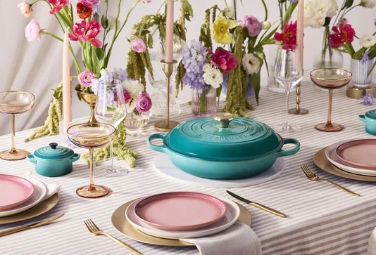 Caçarola Buffet Signature Le Creuset Bleu Riviera 30 cm