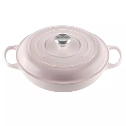 Caçarola Buffet Signature Le Creuset Shell Pink 30 cm