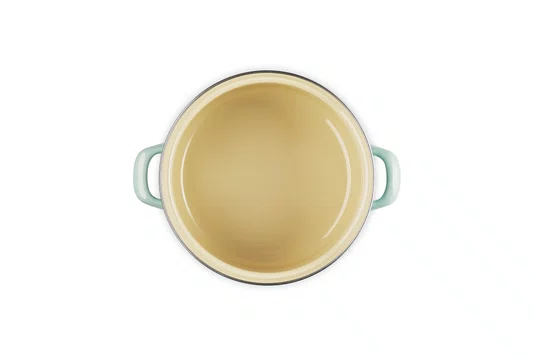 Caçarola Redonda em Aço Inox Esmaltado Le Creuset Cool Mint 20 cm