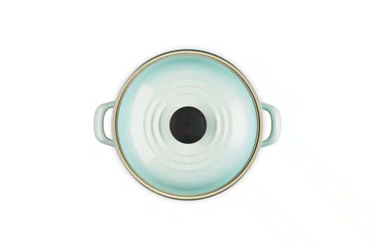 Caçarola Redonda em Aço Inox Esmaltado Le Creuset Cool Mint 20 cm