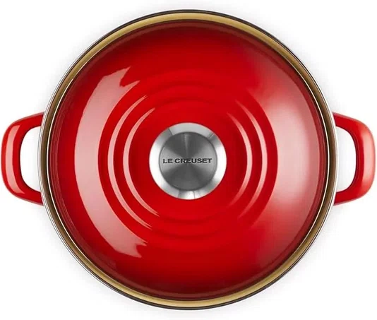 Caçarola Redonda EOS em Aço Inox Esmaltado Le Creuset Vermelho 20 cm
