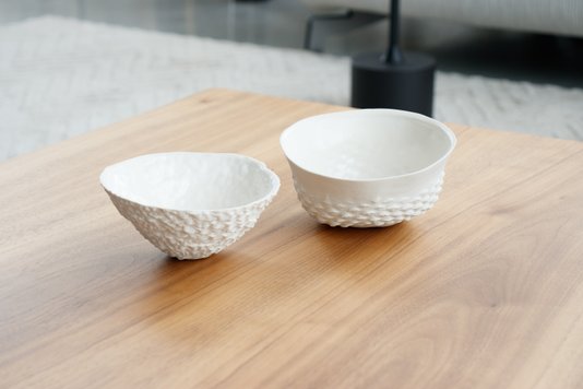 Cachepot Luz e Sombra em Porcelana Nicole Toldi 14 cm