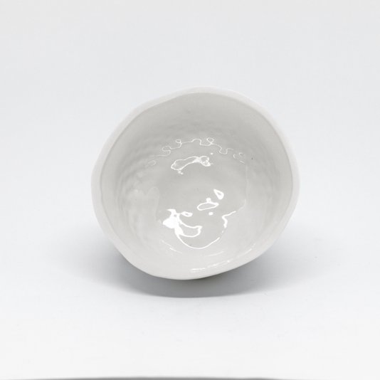 Cachepot Luz e Sombra em Porcelana Nicole Toldi 14 cm