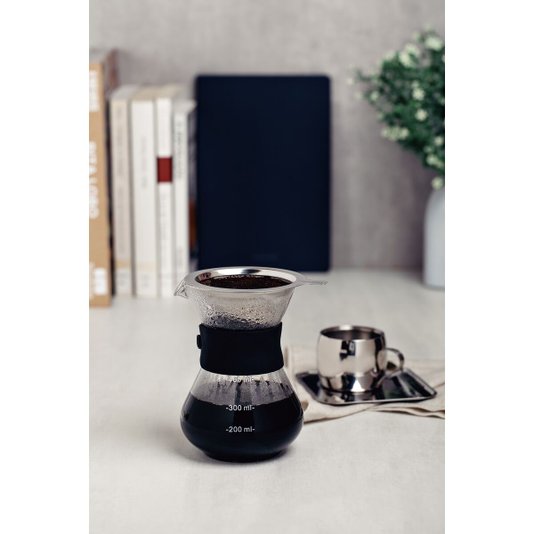 Cafeteira Com Filtro Coador Vidro Borossilicato Tramontina