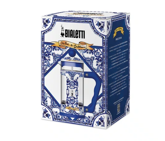 Cafeteira French Press Dolce & Gabbana Bialetti Blu Med 1000 ml