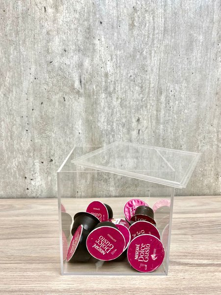 Caixa 3mm Quadrada com Tampa em Acrilico Lilian Gift Design