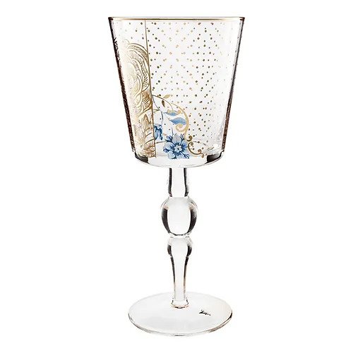 Cálice Para Vinho Golden Flower Royal Pip Studio