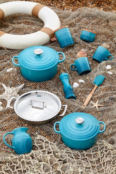 Caneca Capuccino Le Creuset Azul Caribe 200 ml