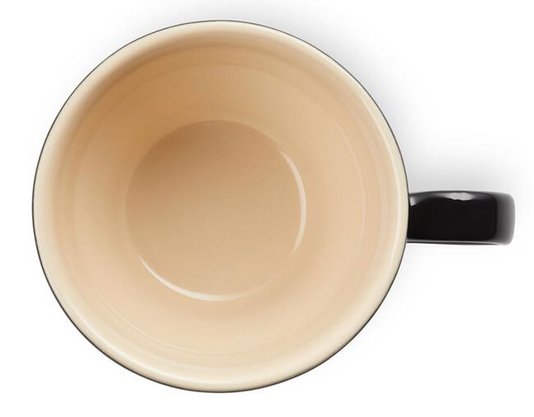 Caneca Bistrô de Cerâmica Le Creuset Black Onix 400 ml