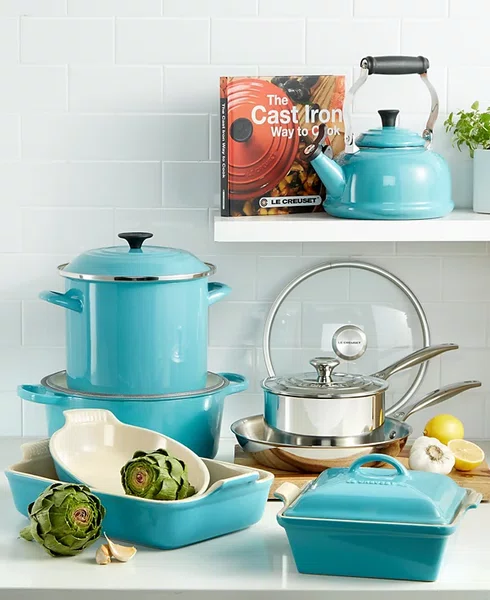 Caneca de Cerâmica Seattle Le Creuset Azul Turquesa 400ml
