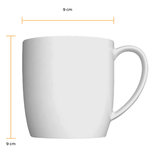 Caneca de Porcelana Urban 360ml Germer Branco 9cm