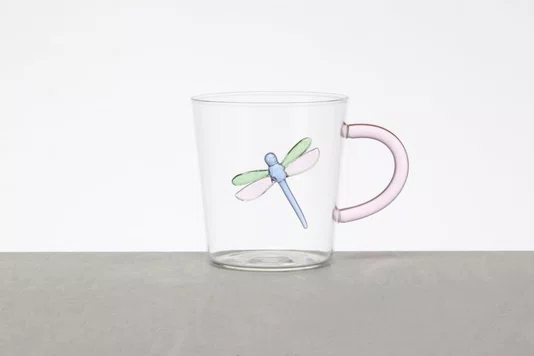 Caneca em Vidro Borossilicato Libélula 320 ml