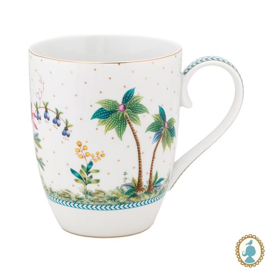Caneca Grande Dots Jolie Pip Studio Branco 350 ml