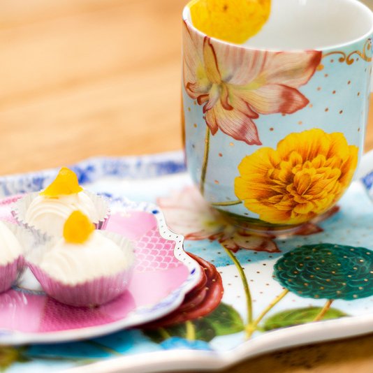 Caneca Grande de Porcelana Flowers Royal Pip Studio 325 ml