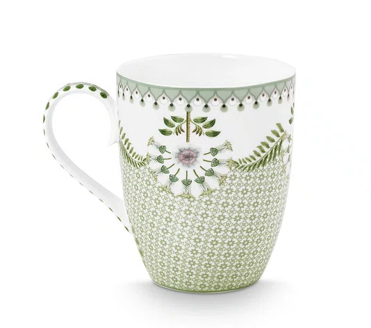 Caneca Grande Tiles Pip Studio Verde Claro 350 ml