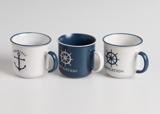 Caneca Ocean Timão The Home Decorações Azul