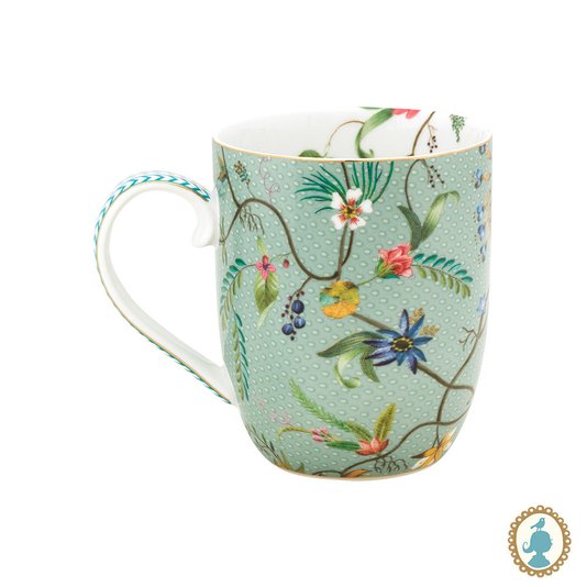 Caneca de Porcelana Pequena Flowers Jolie Pip Studio Azul
