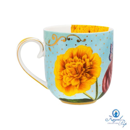 Caneca Pequena Flowers Royal Pip Studio