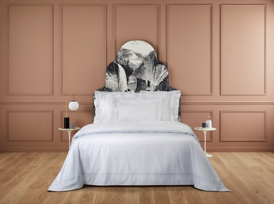 Capa de Duvet Queen Athena 500 Fios Yves Delorme Branco 2,60 x 2,40 m