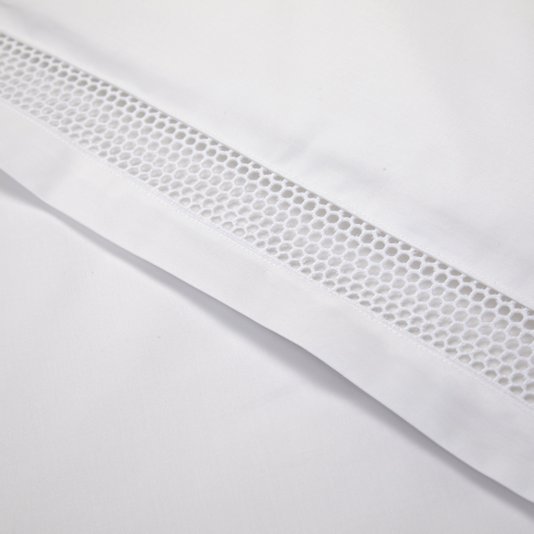 Capa de Duvet Oriane Queen 500 Fios Algodão Pima Yves Delorme Branco 2,60x2,40m