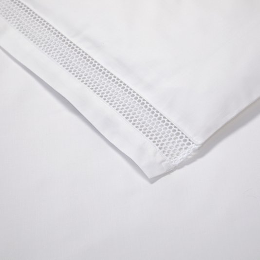 Capa de Duvet Oriane Queen 500 Fios Algodão Pima Yves Delorme Branco 2,60x2,40m