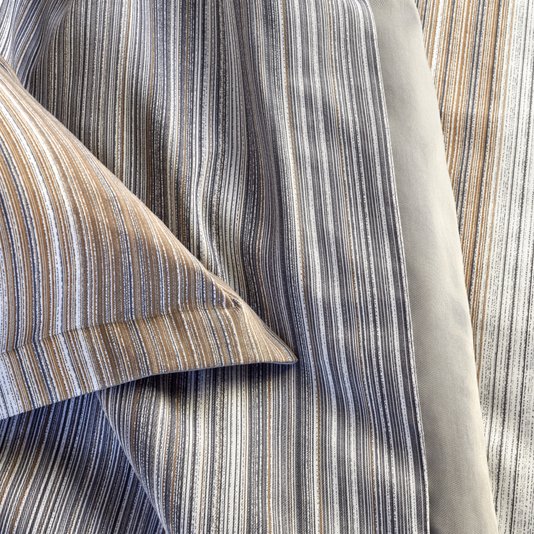 Capa de Duvet Queen Metastripe 300 Fios Algodão Orgânico Boss Home